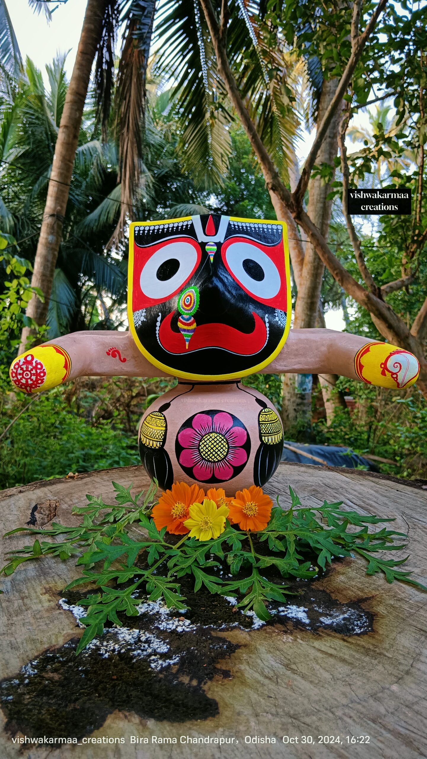 Jagannath Murti – Pure Neem Wood Handcrafted in Puri