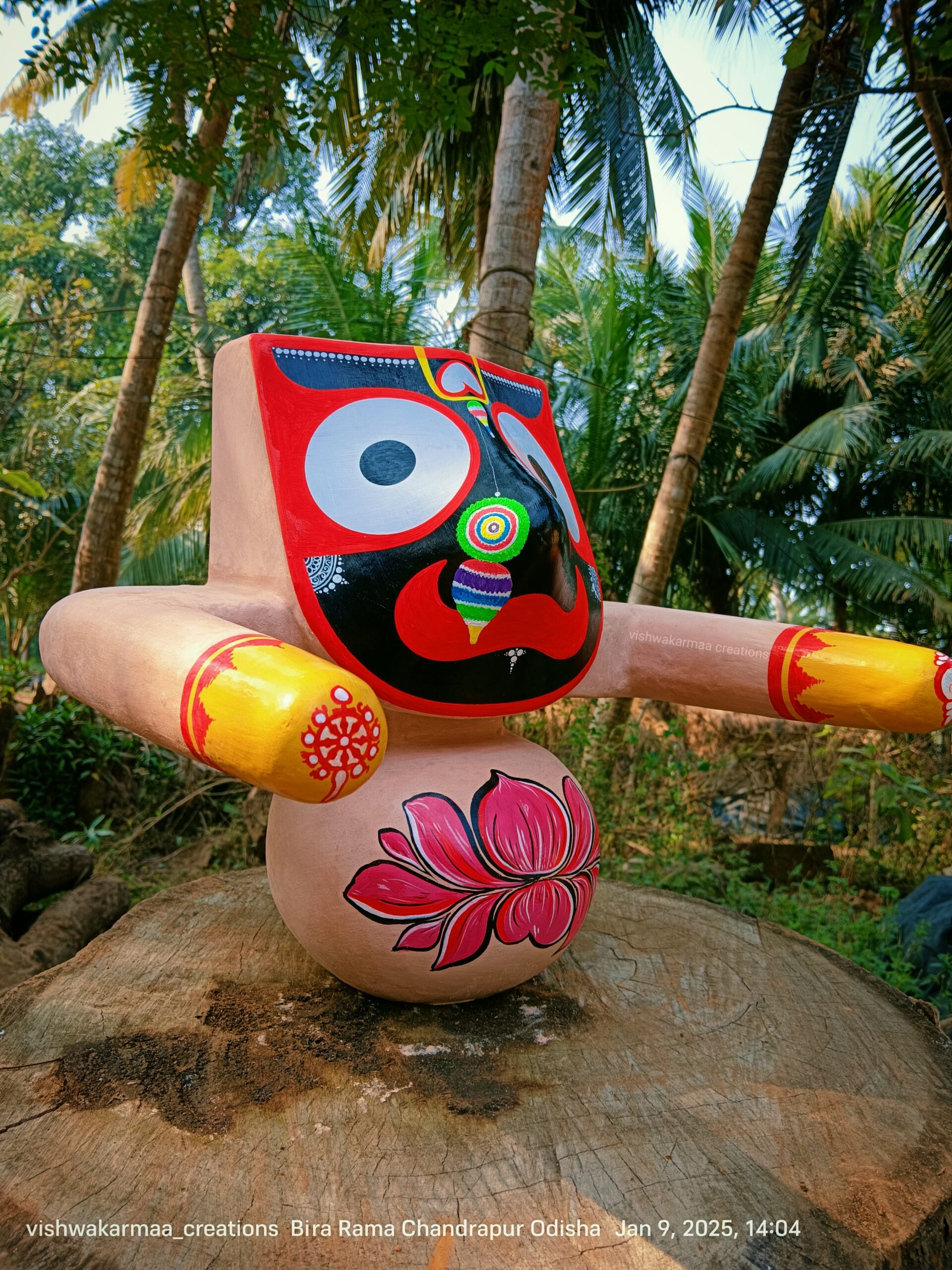 Jagannath Murti – Pure Neem Wood Handcrafted in Puri - Image 2