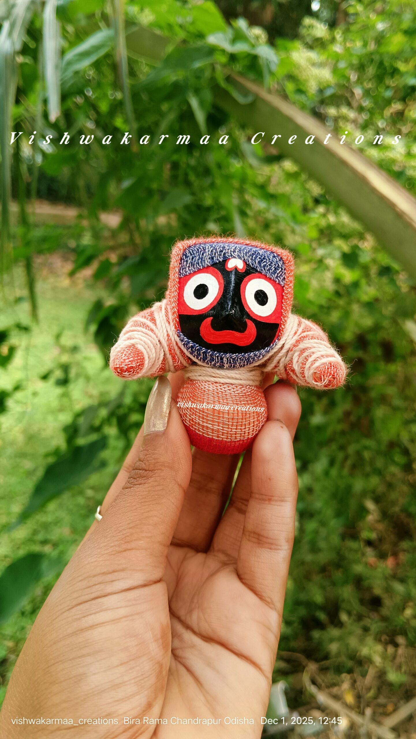 Jagannath Murti in Traditional Besha – Pure Neem Wood Handcrafted in Puri - Image 9