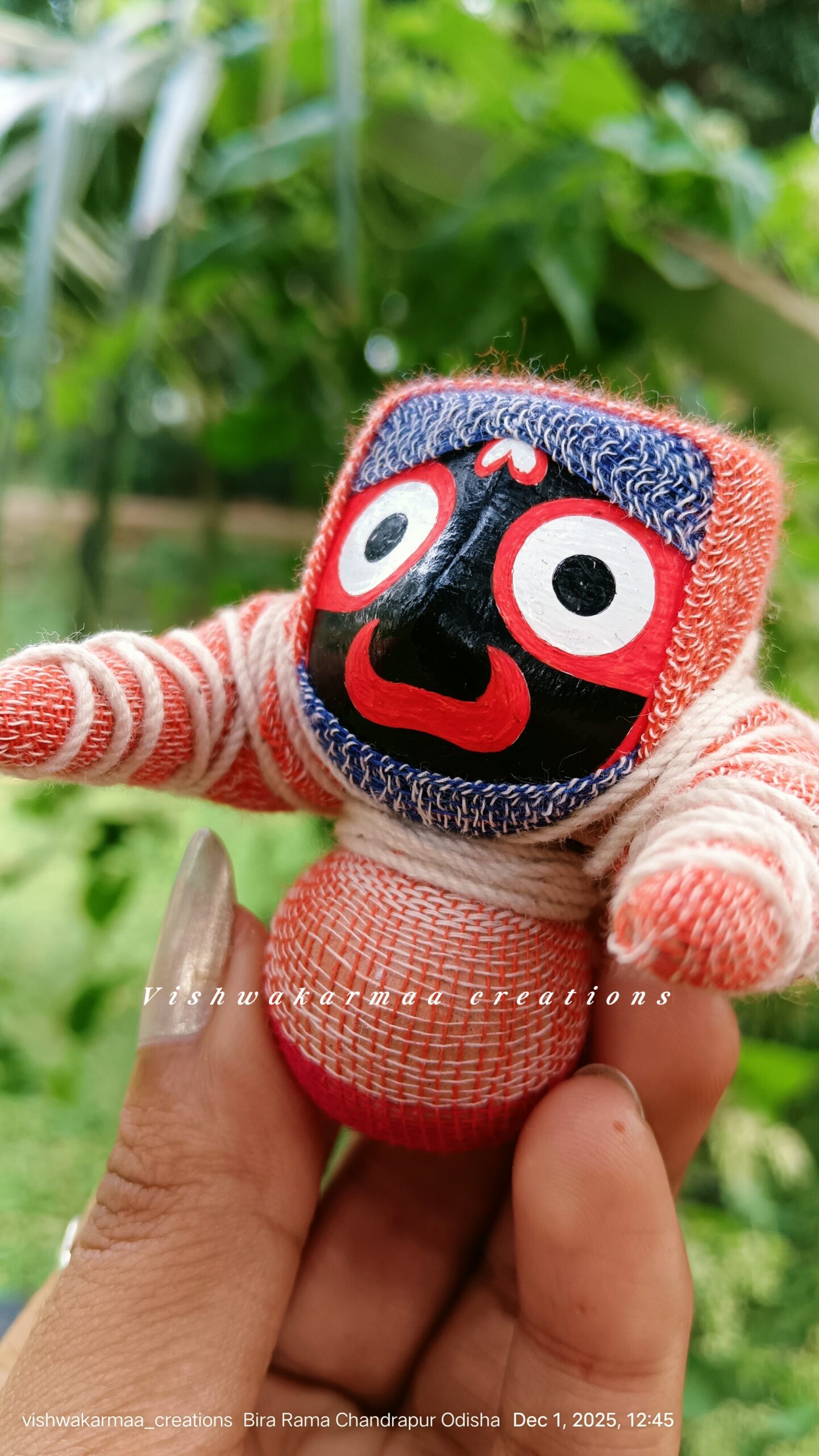 Jagannath Murti in Traditional Besha – Pure Neem Wood Handcrafted in Puri - Image 8