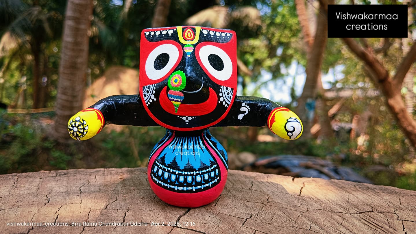 Jagannath Murti in Pure Neem Wood – Authentic Temple-Style Handcrafted Murti from Puri - Image 2