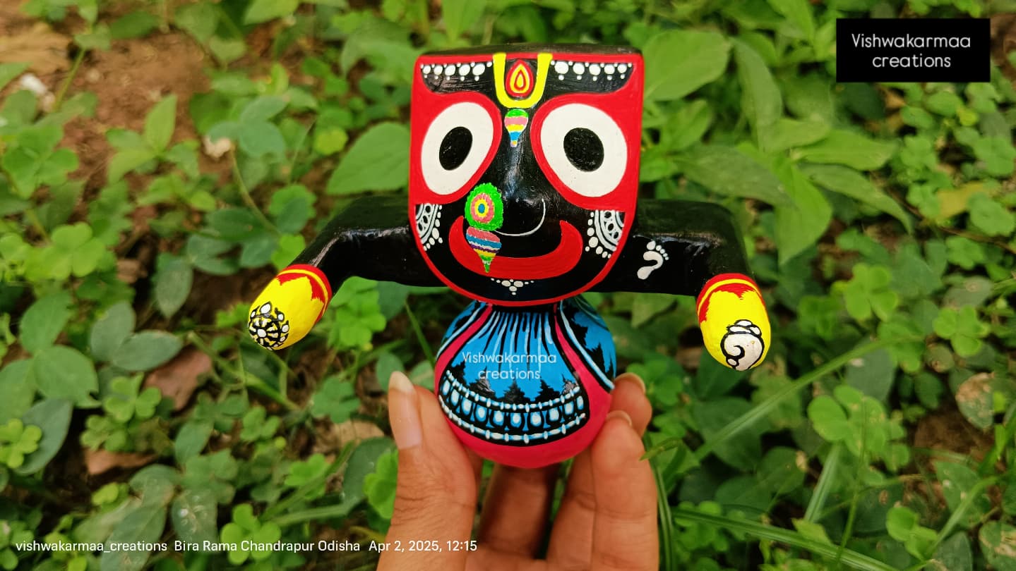 Jagannath Murti in Pure Neem Wood – Authentic Temple-Style Handcrafted Murti from Puri - Image 5