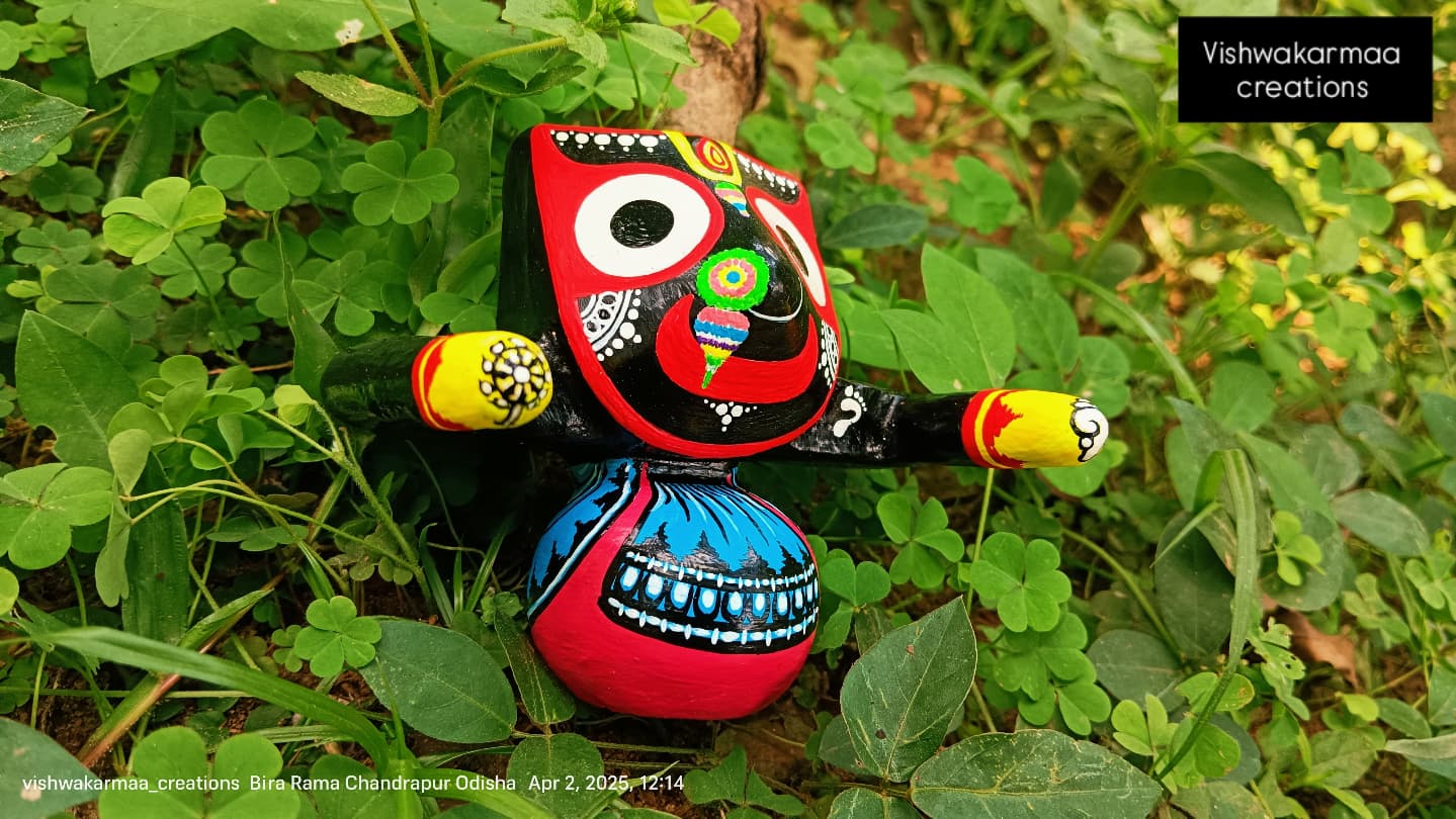 Jagannath Murti in Pure Neem Wood – Authentic Temple-Style Handcrafted Murti from Puri - Image 4