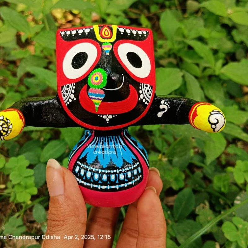 Jagannath Murti in Pure Neem Wood – Authentic Temple-Style Handcrafted Murti from Puri