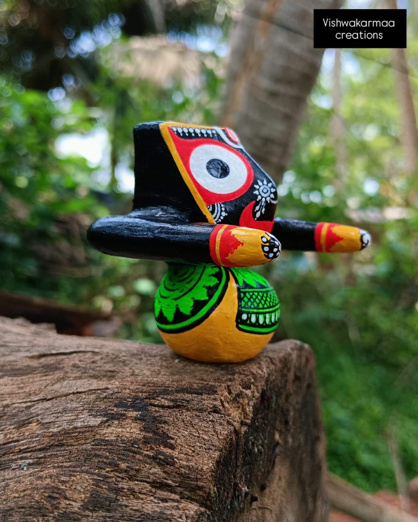 Jagannath Murti – Pure Neem Wood Handcrafted in Puri - Image 2