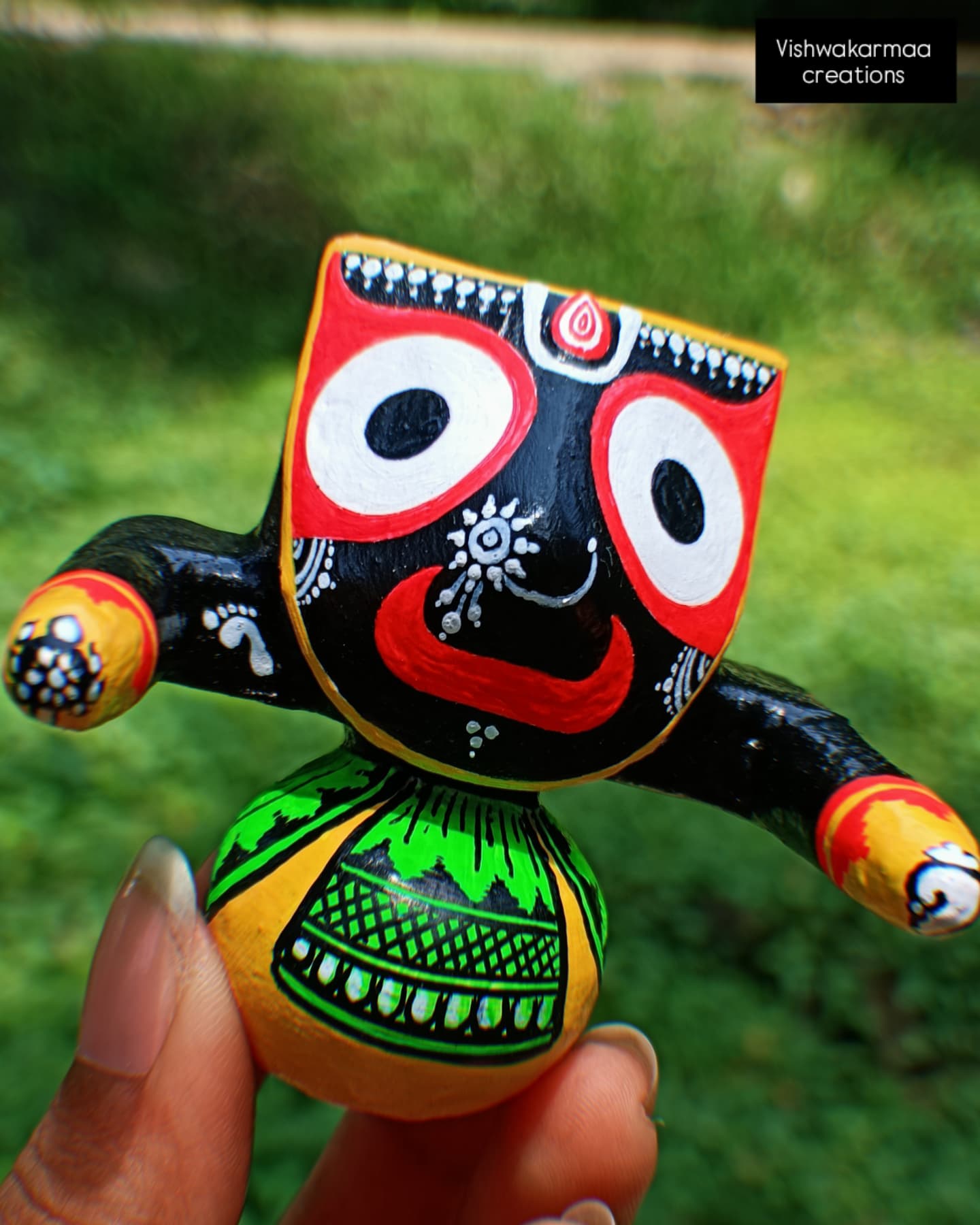 Jagannath Murti – Pure Neem Wood Handcrafted in Puri - Image 3