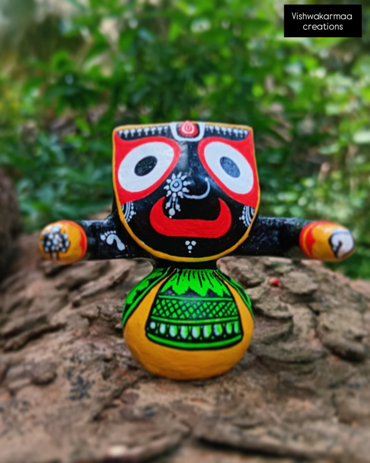Jagannath Murti – Pure Neem Wood Handcrafted in Puri - Image 4