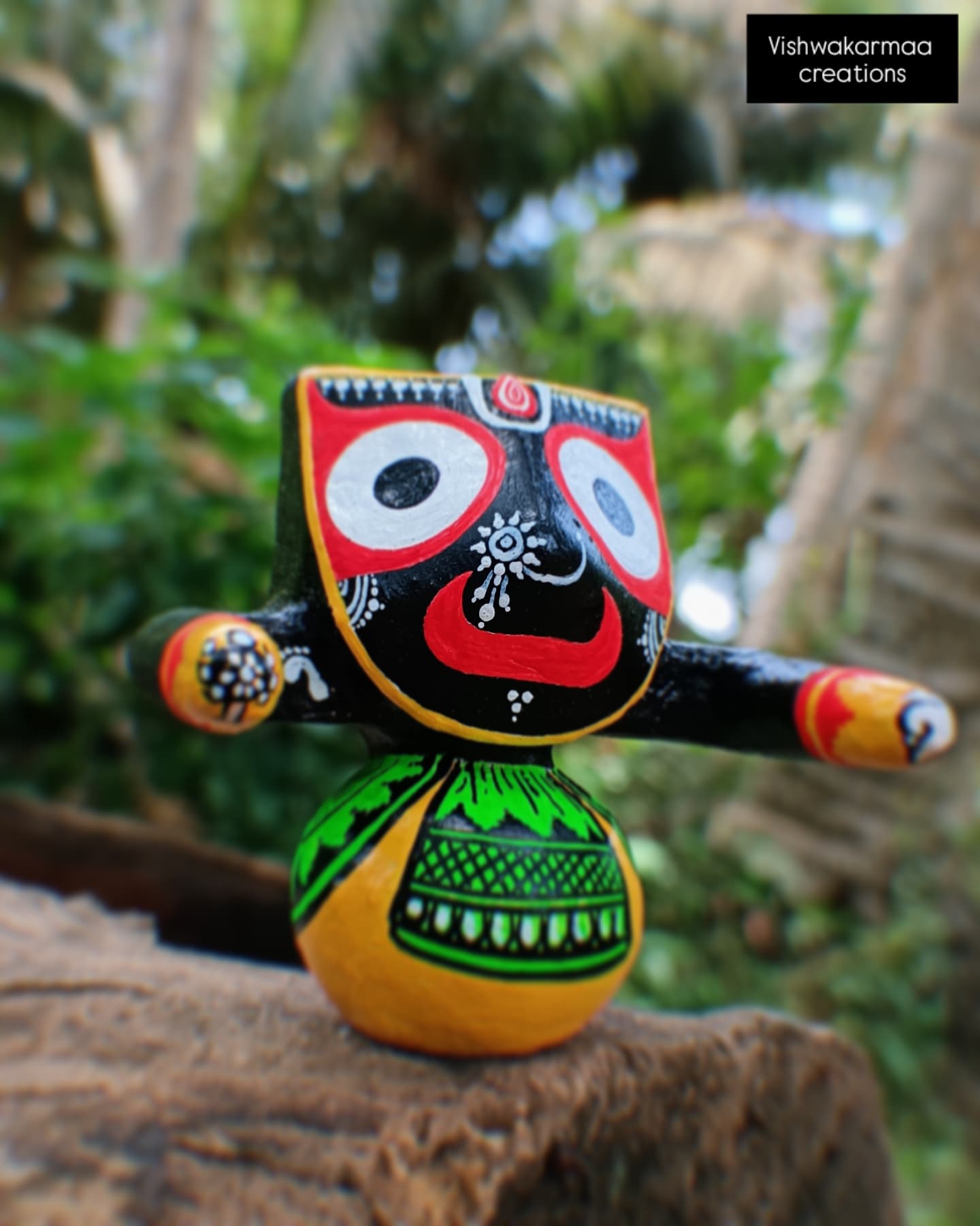 Jagannath Murti – Pure Neem Wood Handcrafted in Puri - Image 5
