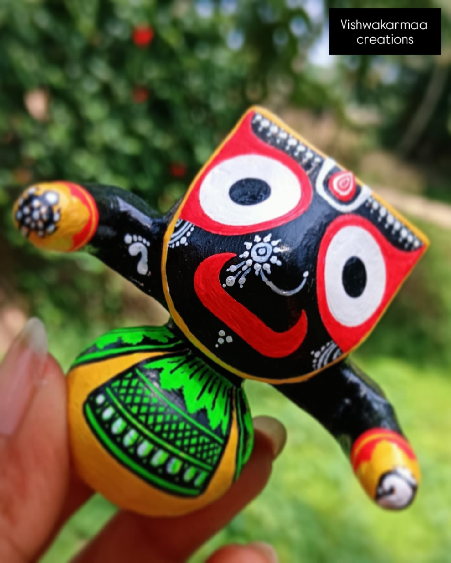 Jagannath Murti – Pure Neem Wood Handcrafted in Puri - Image 6