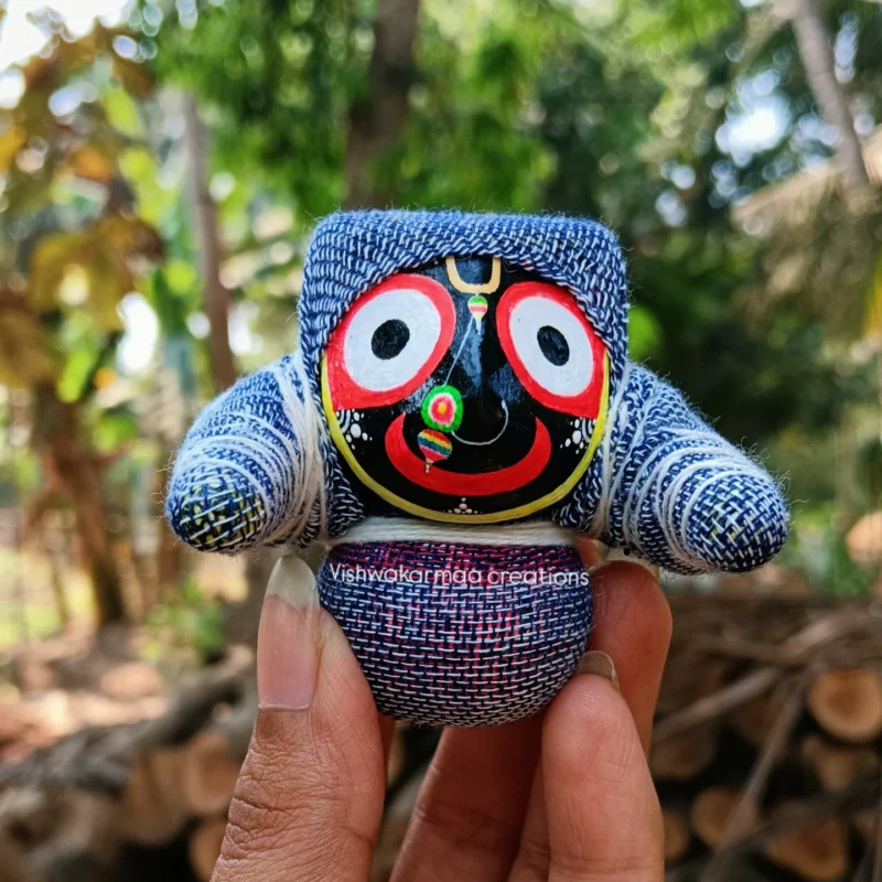 Jagannath Murti in Boirani Besha – Pure Neem Wood Handcrafted in Puri