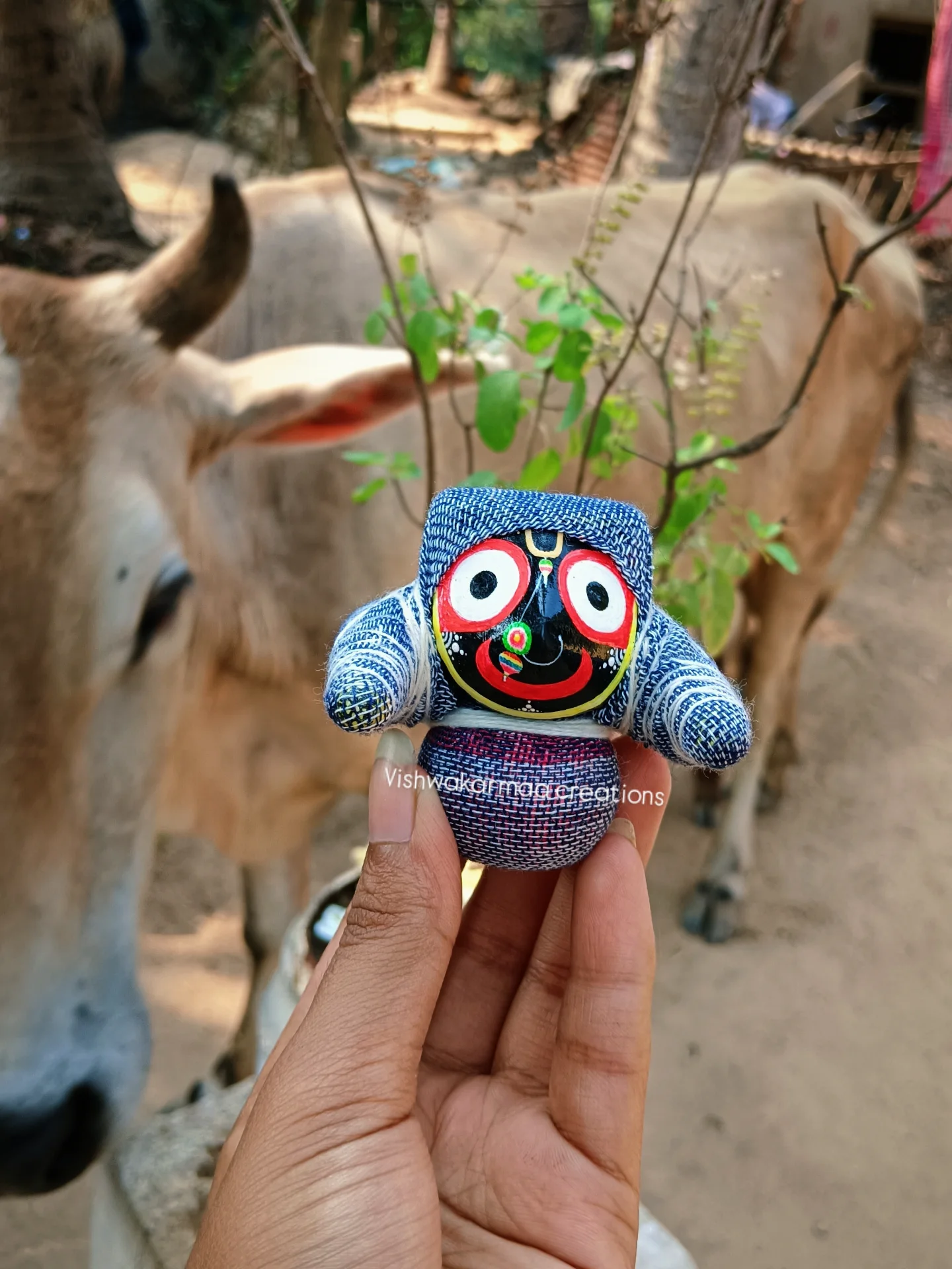 Jagannath Murti in Boirani Besha – Pure Neem Wood Handcrafted in Puri - Image 3