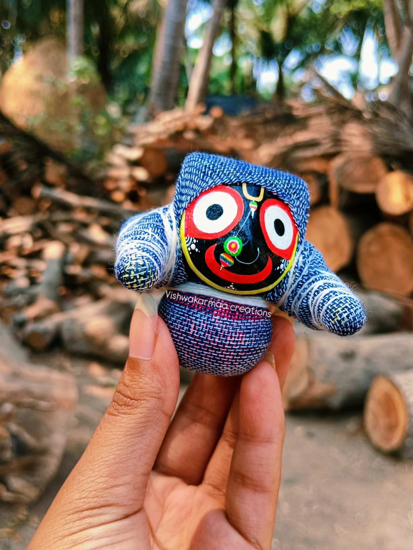 Jagannath Murti in Boirani Besha – Pure Neem Wood Handcrafted in Puri - Image 4