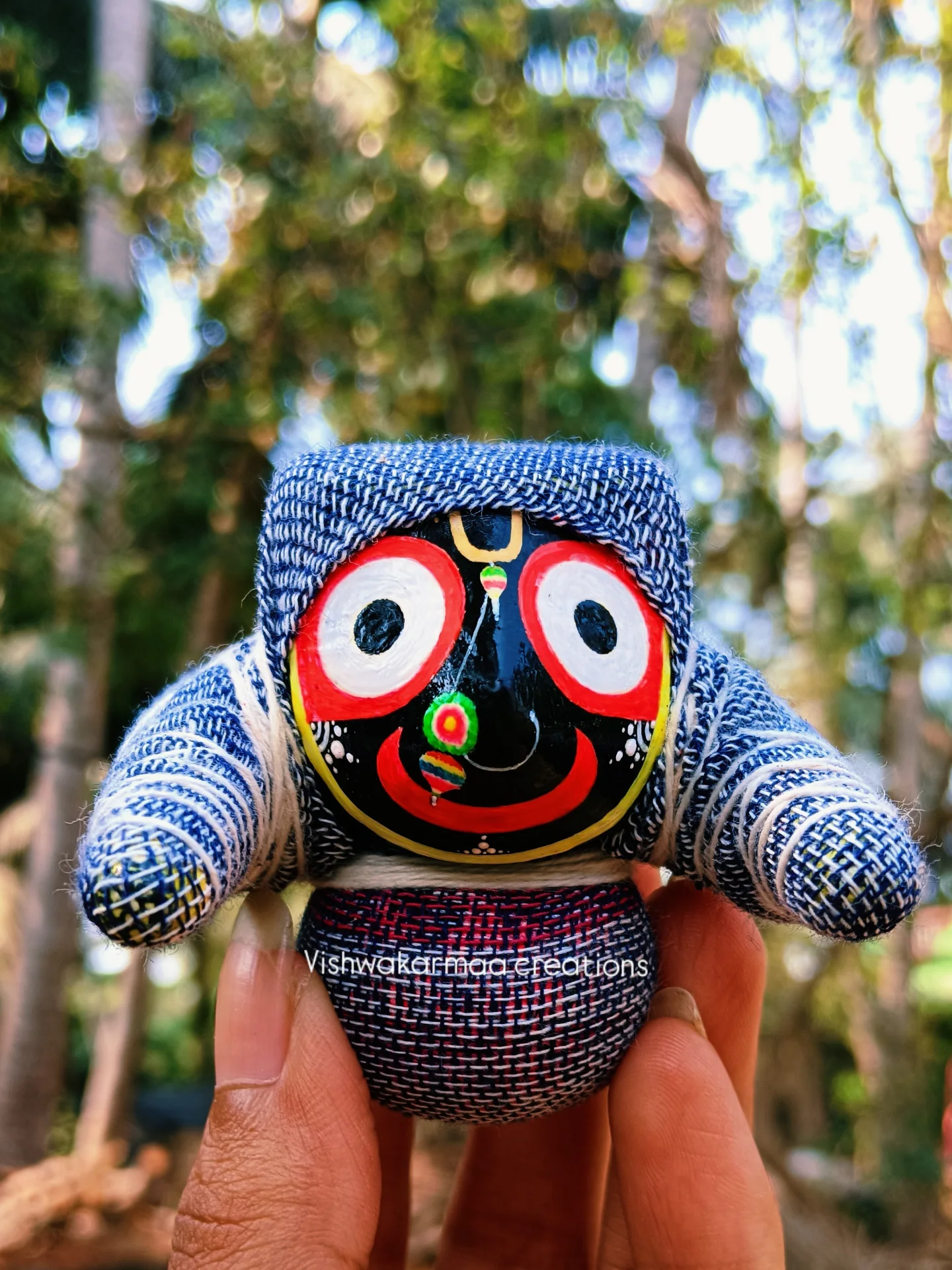 Jagannath Murti in Boirani Besha – Pure Neem Wood Handcrafted in Puri - Image 5