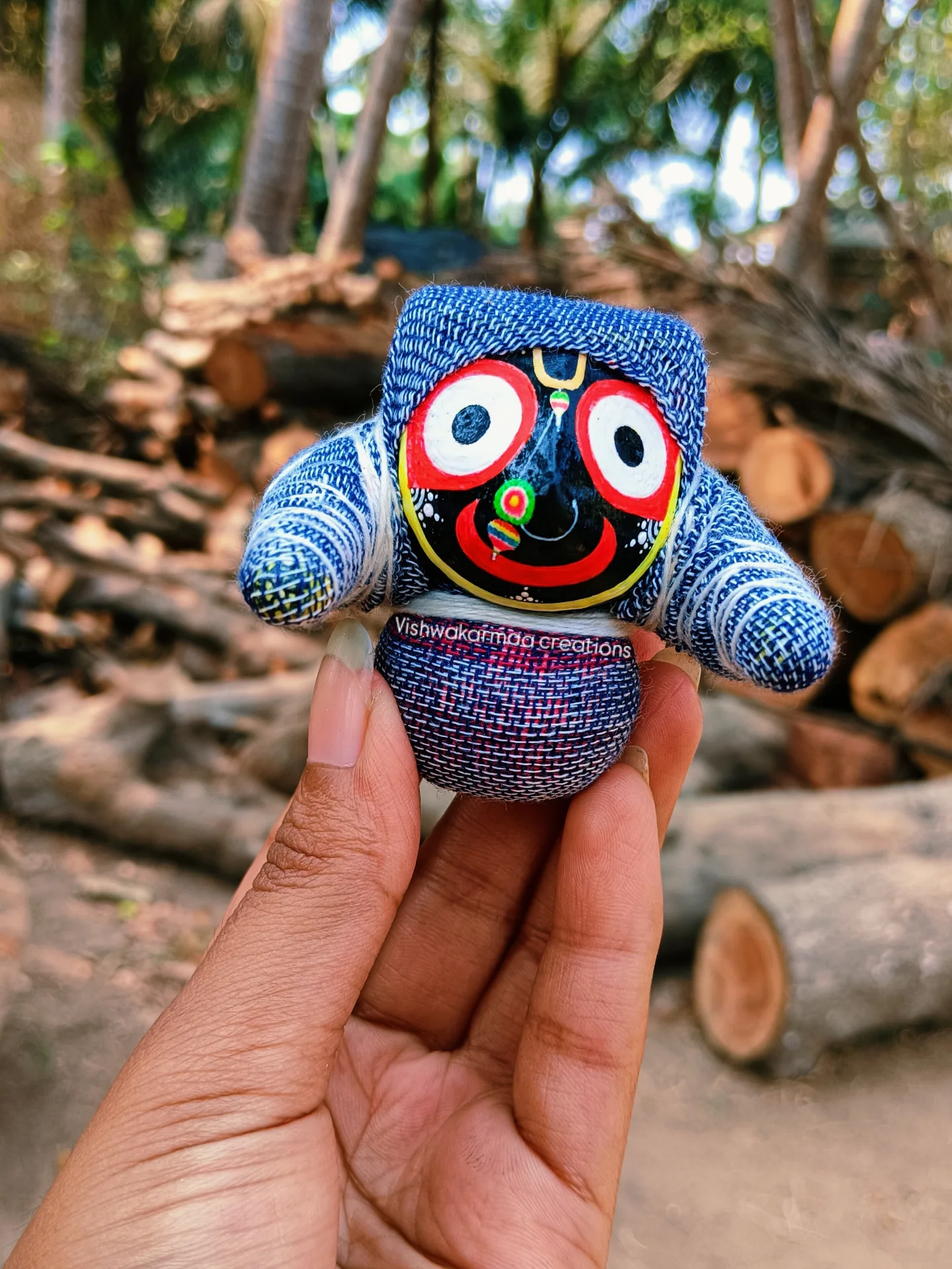 Jagannath Murti in Boirani Besha – Pure Neem Wood Handcrafted in Puri - Image 6