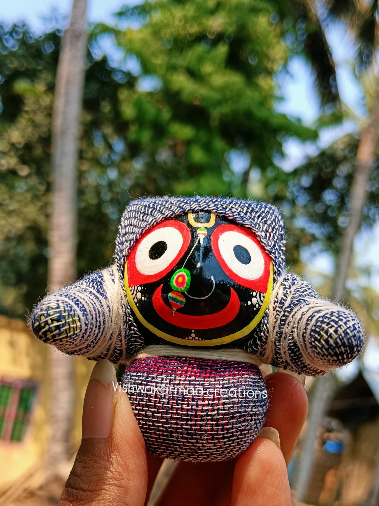 Jagannath Murti in Boirani Besha – Pure Neem Wood Handcrafted in Puri - Image 8