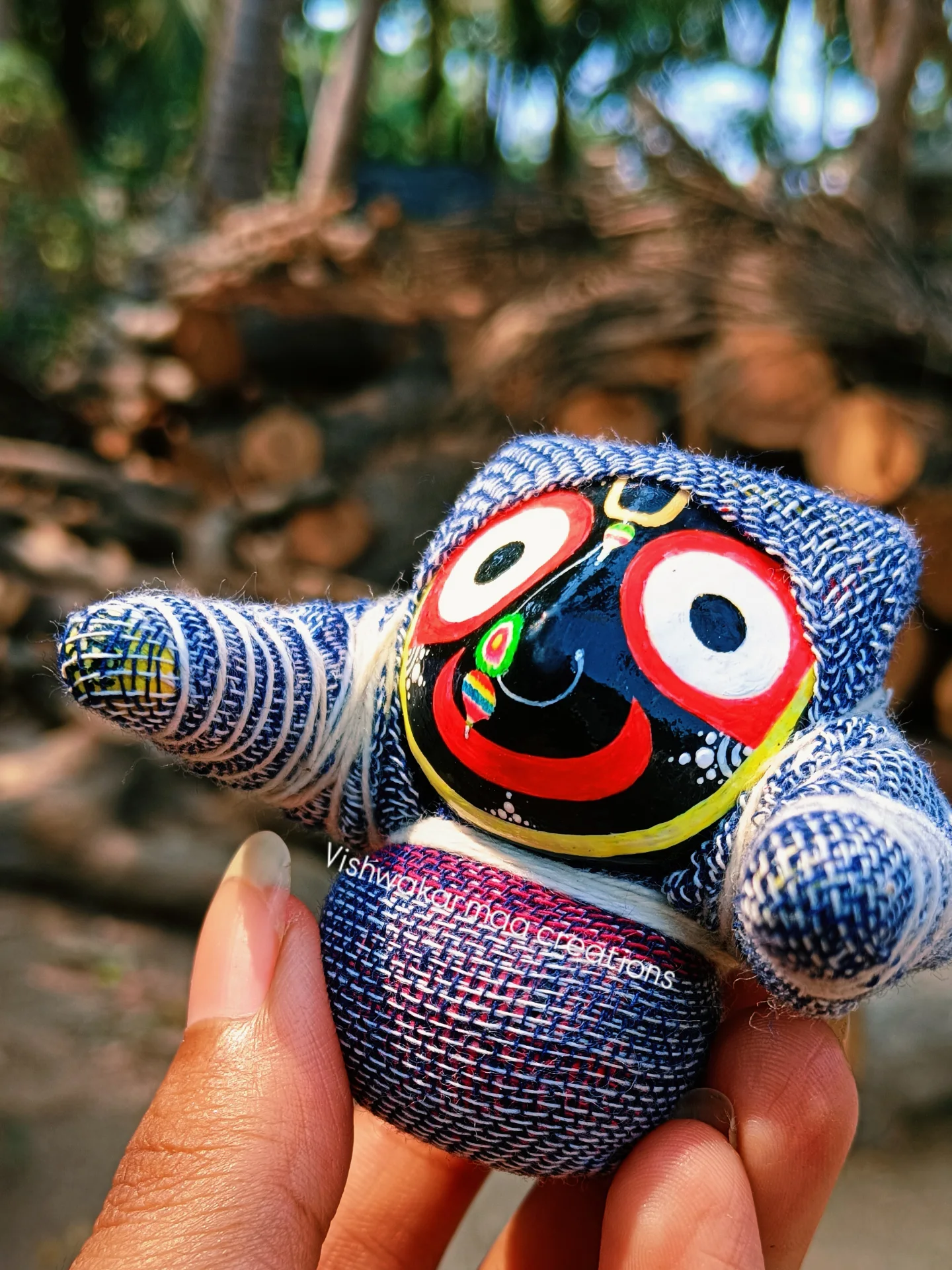 Jagannath Murti in Boirani Besha – Pure Neem Wood Handcrafted in Puri - Image 9