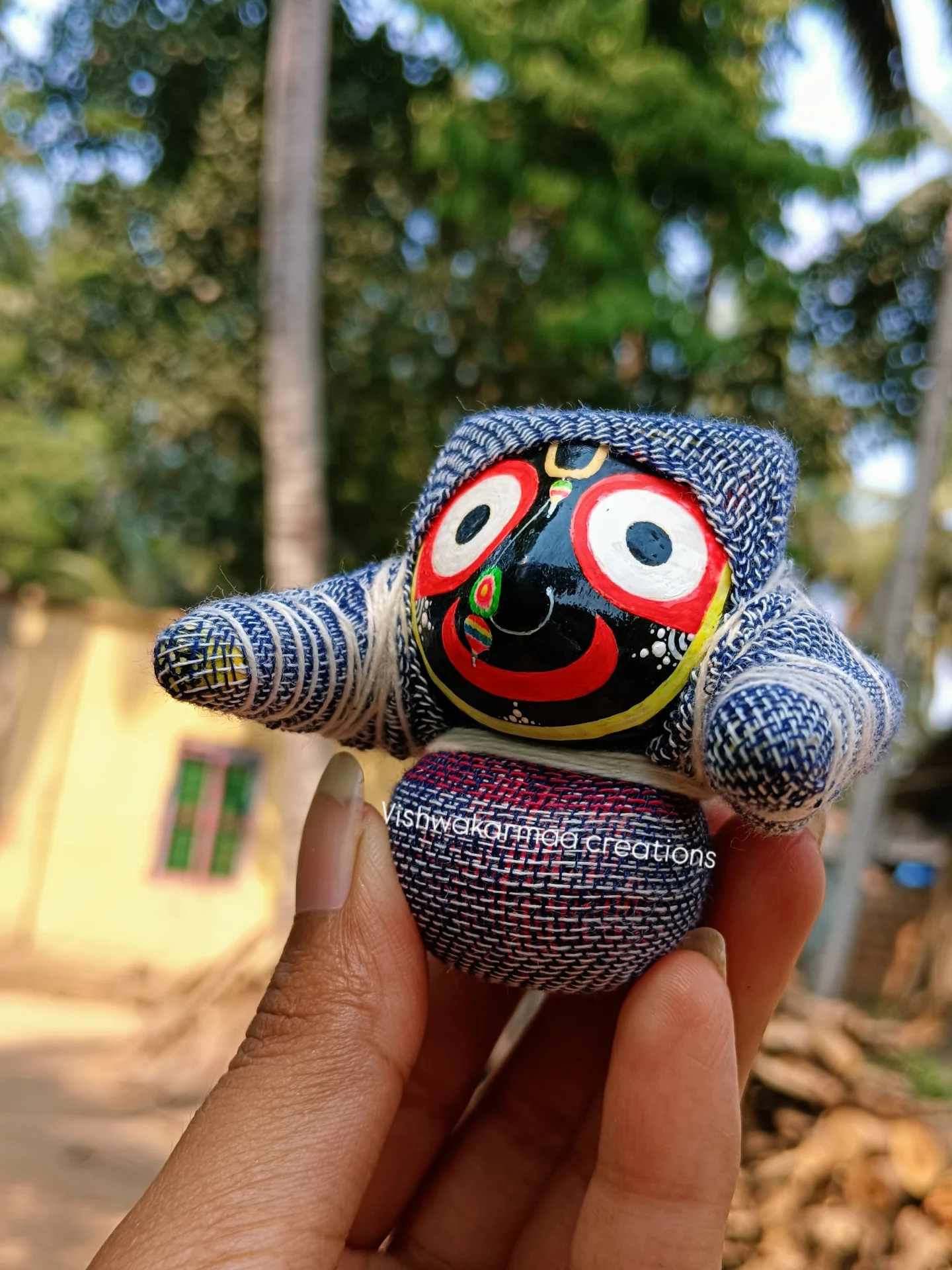 Jagannath Murti in Boirani Besha – Pure Neem Wood Handcrafted in Puri - Image 11