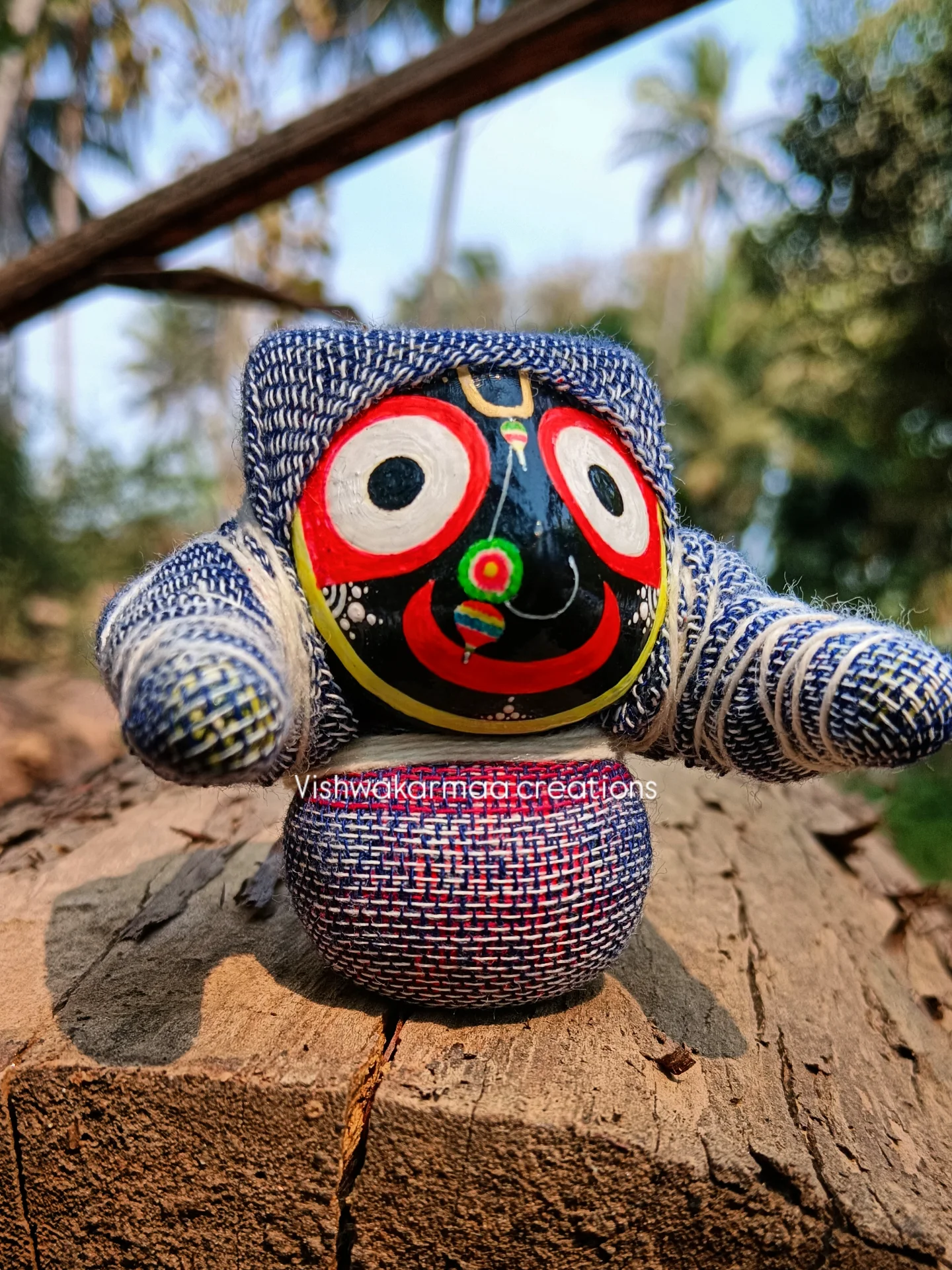 Jagannath Murti in Boirani Besha – Pure Neem Wood Handcrafted in Puri - Image 12
