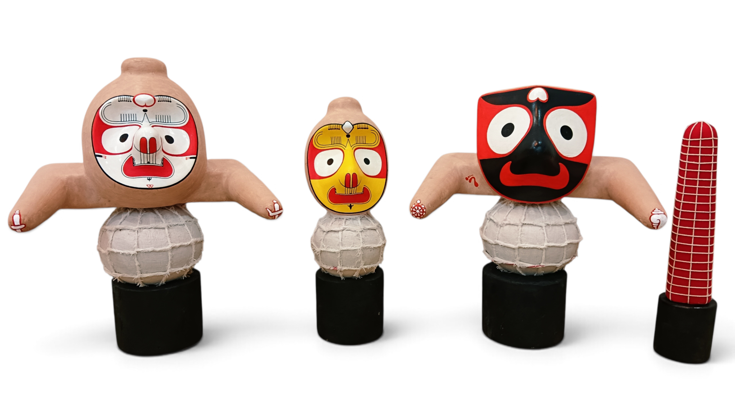 Puri Jagannath Temple Style - Saptabarana Chaturdha Murti | Handcrafted - Neem Wood - Image 2