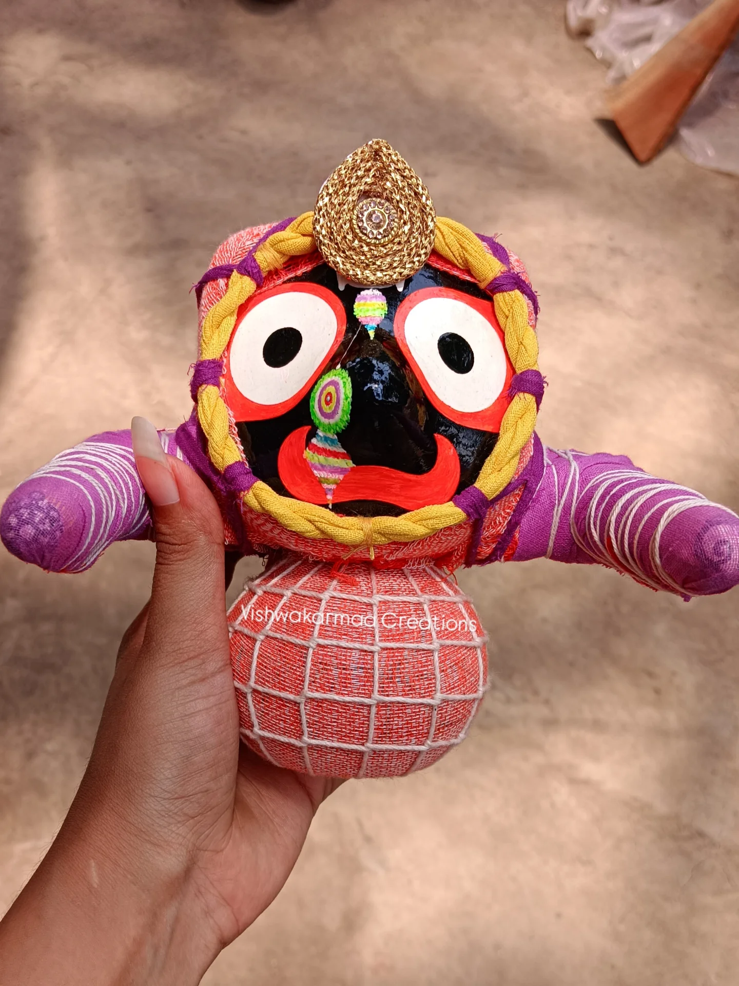 Jagannath Murti – Pure Neem Wood Handcrafted in Puri - Image 5